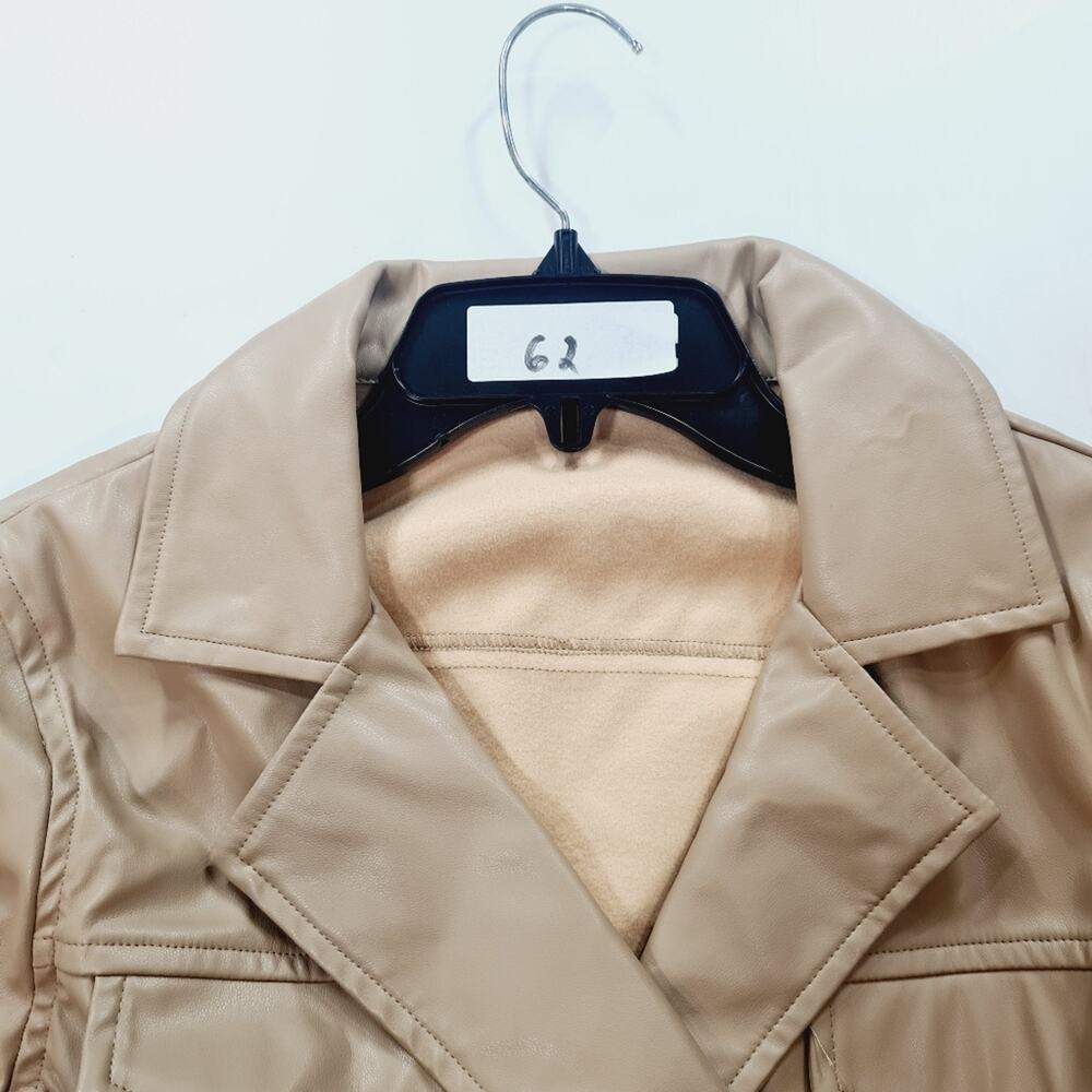 Superdown Chantel Leather Romper in Nude - Picture 14 of 16